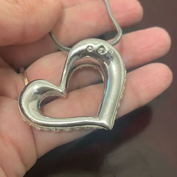 Swarovski rare 2000 slanted heart from their snow princess collection